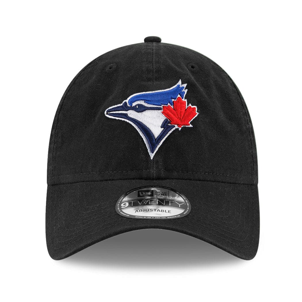 New Era Caps Toronto Blue Jays New Era MLB Team 9TWENTY Curved Hat - Black