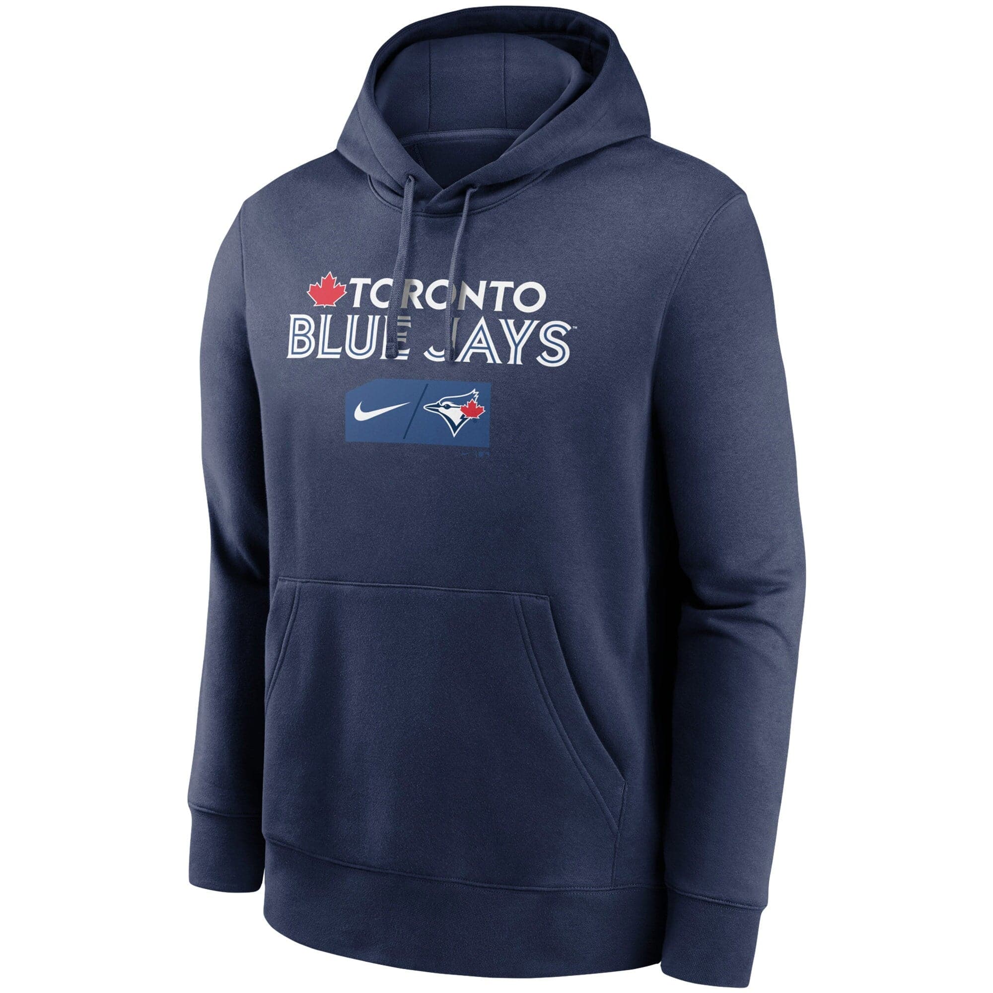 Nike Jumpers Toronto Blue Jays Nike MLB Team Lettering Club Hoodie Jumper - Navy