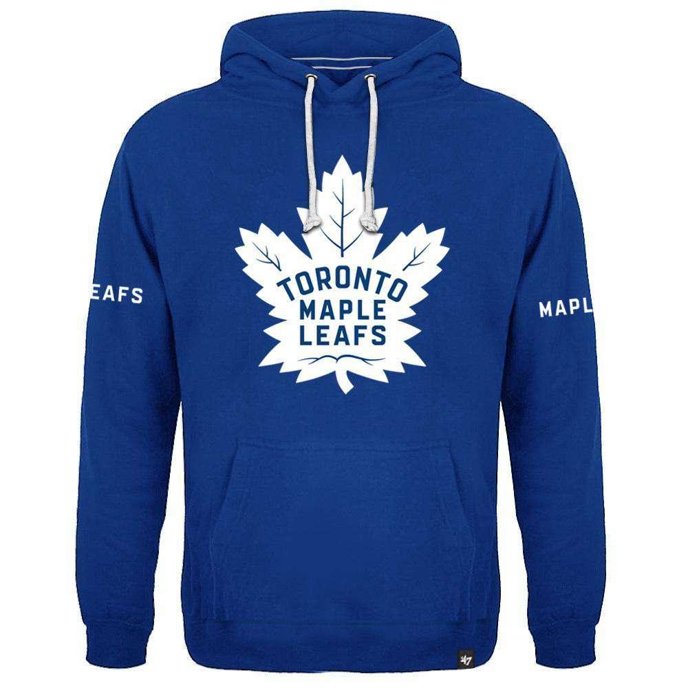 47 Brand Jumpers Toronto Maple Leafs '47 NHL Sure Shot Scrimmage Hoodie Jumper - Blue