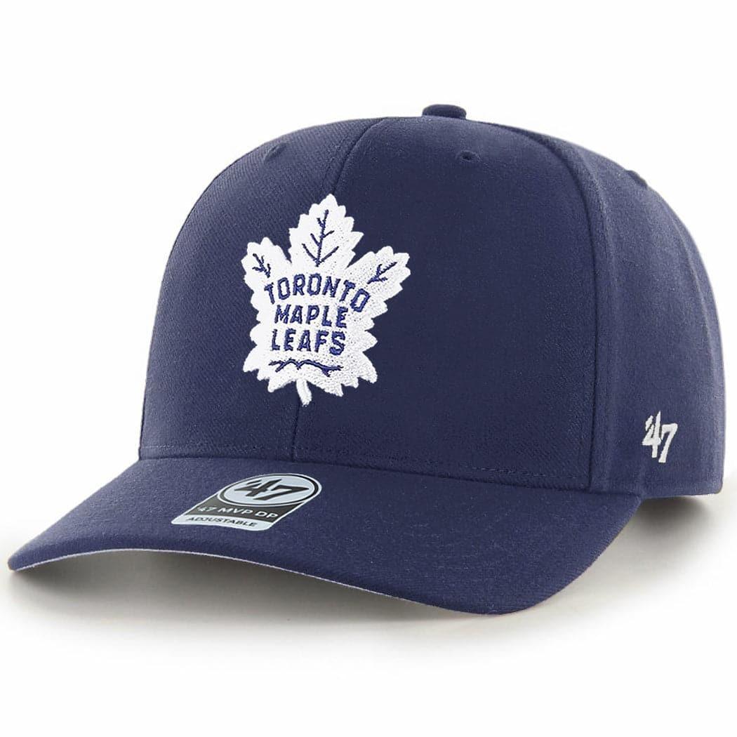 47 Brand Caps Toronto Maple Leafs ‘47 NHL Team MVP DP Pre-Curved Snapback Hat - Navy