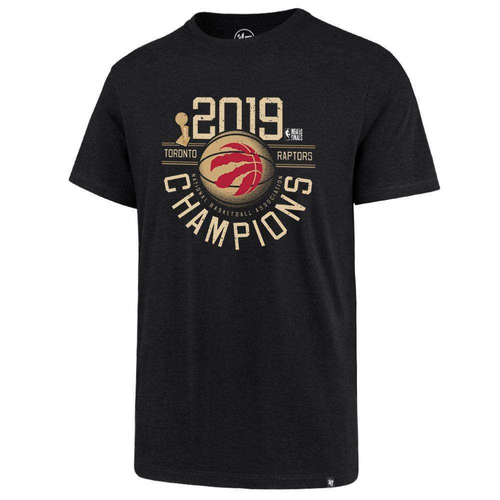 47 Brand T-Shirts Toronto Raptors '47 NBA 2019 Champions Splitter T-Shirt - Black