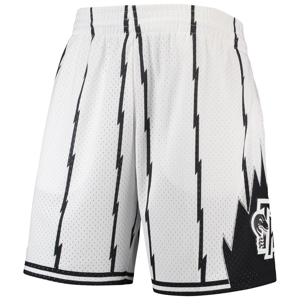 Mitchell And Ness Shorts Toronto Raptors Mitchell & Ness NBA Black & White Swingman Shorts - White