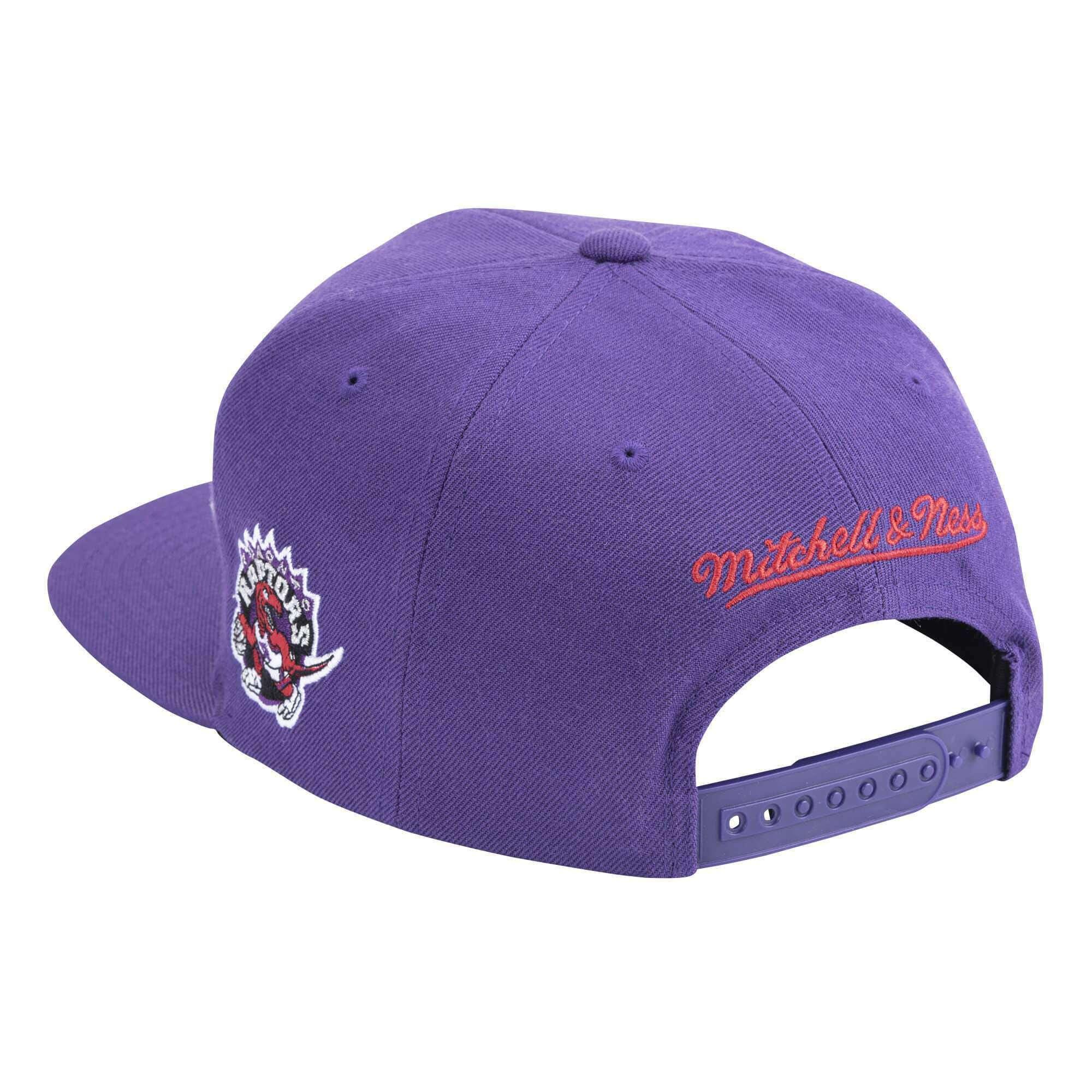 Mitchell And Ness Caps Toronto Raptors Mitchell & Ness NBA Faded Gothic Snapback Hat - Purple