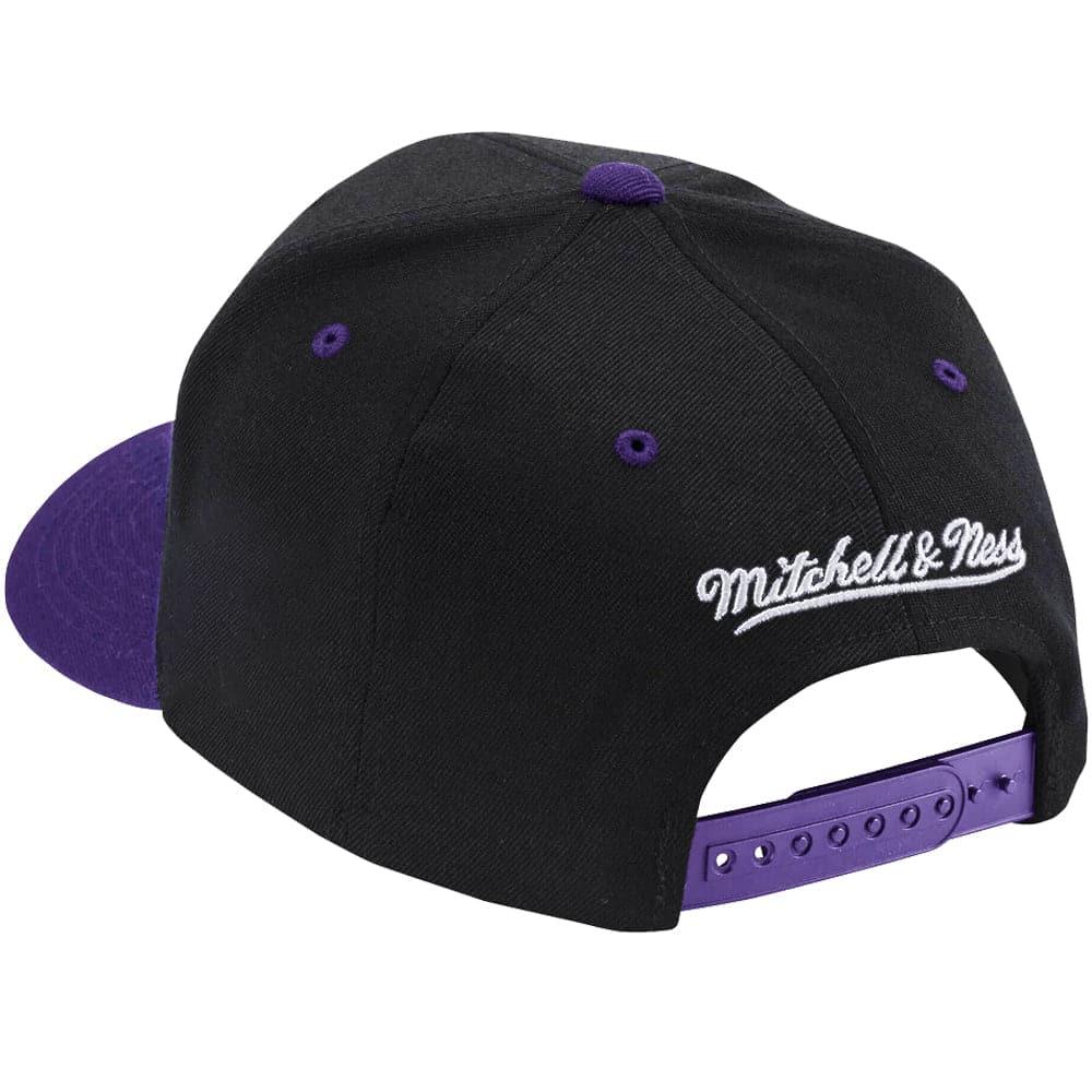 Mitchell And Ness Caps Toronto Raptors Mitchell & Ness NBA Flashback Classic Red Snapback Hat - Black