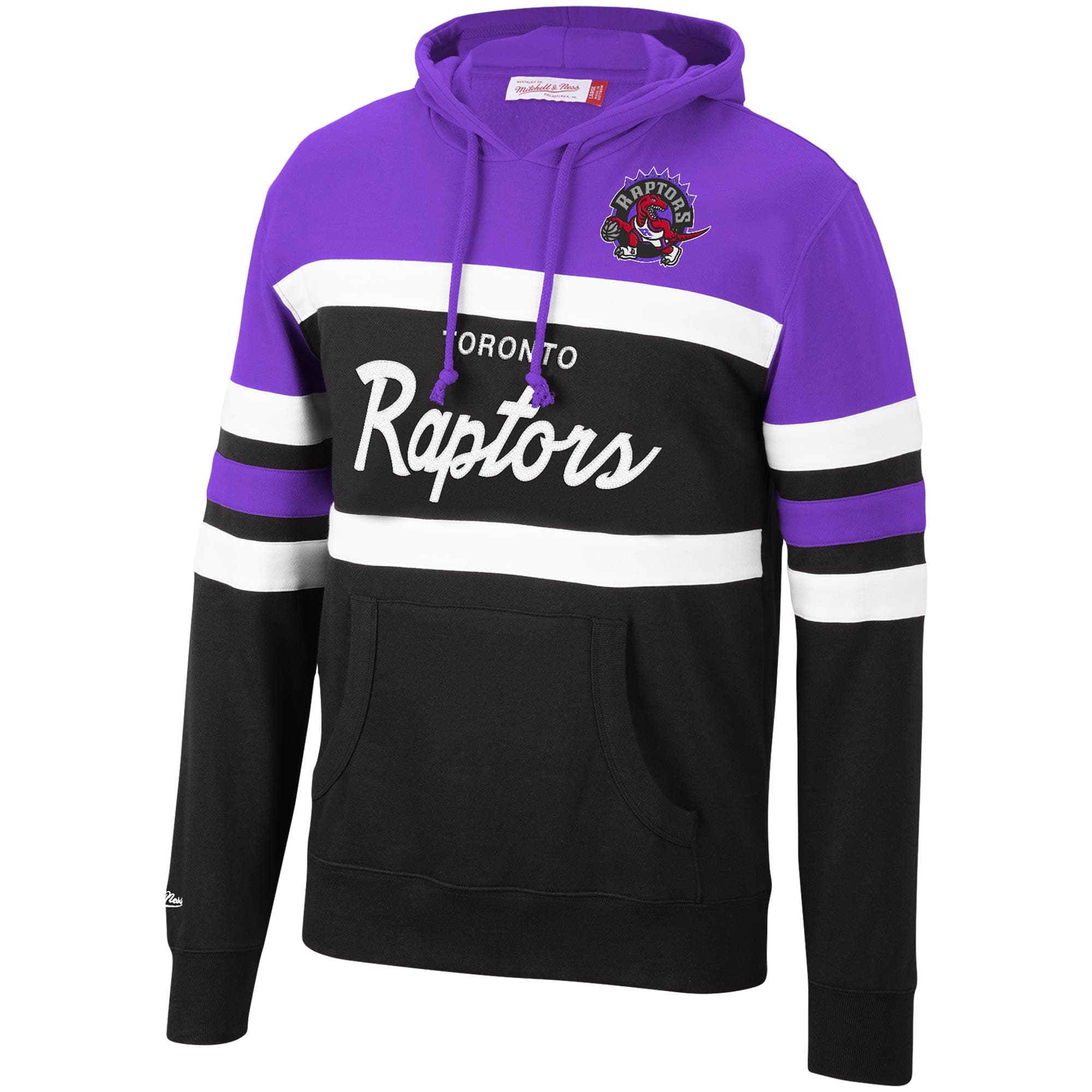 Mitchell And Ness Jumpers Toronto Raptors Mitchell & Ness NBA Head Coach Hoodie Jumper - Black