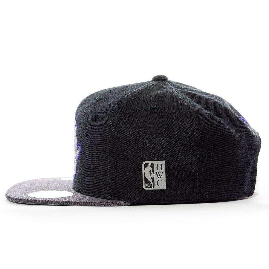 Mitchell And Ness Caps Toronto Raptors Mitchell & Ness NBA HWC Reflective Duo Snapback Hat - Black