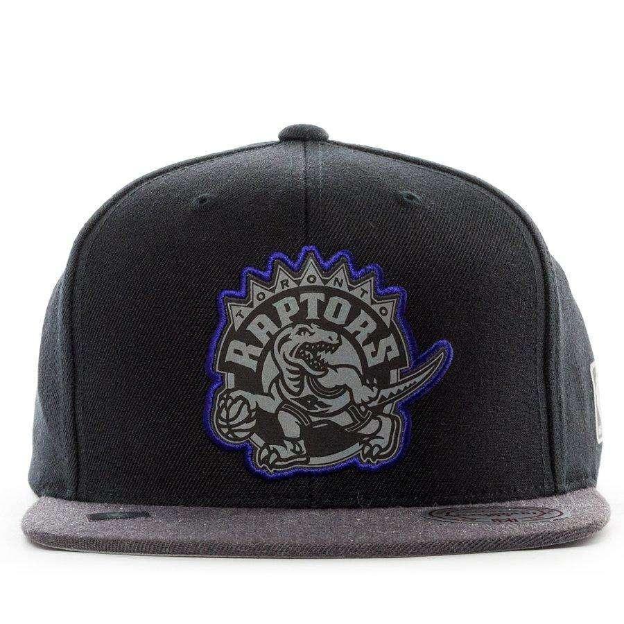 Mitchell And Ness Caps Toronto Raptors Mitchell & Ness NBA HWC Reflective Duo Snapback Hat - Black