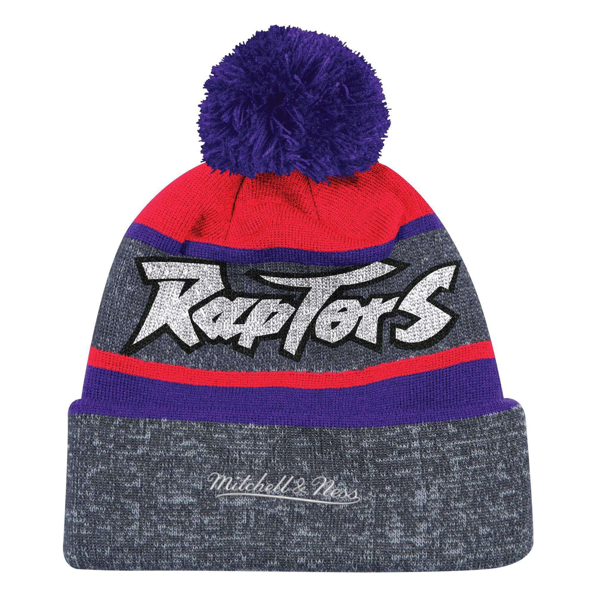 Mitchell And Ness Beanies Toronto Raptors Mitchell & Ness NBA HWC TPU Stripe Knit Beanie
