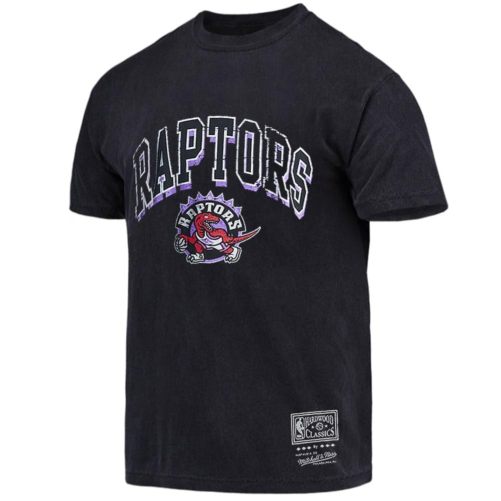 Mitchell And Ness T-Shirts L Toronto Raptors Mitchell & Ness NBA Keyline Vintage T-Shirt - Faded Black