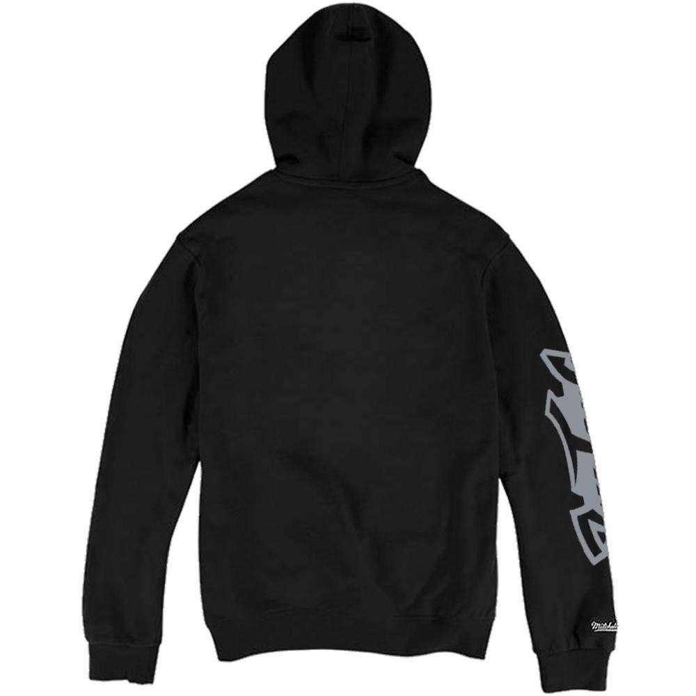 Mitchell And Ness Jumpers Toronto Raptors Mitchell & Ness NBA Wordmark Hoodie Jumper - Black