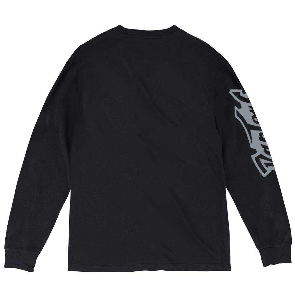 Mitchell And Ness Long Sleeve Tees Toronto Raptors Mitchell & Ness NBA Wordmark Long Sleeve T-Shirt - Black