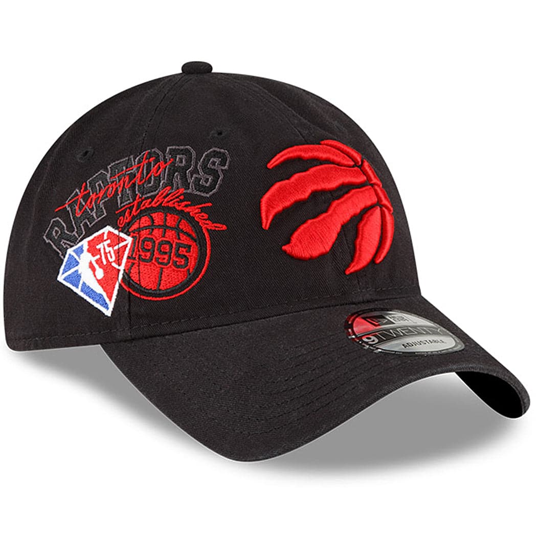 New Era Caps Toronto Raptors New Era NBA 21-22 Back Half 9TWENTY Hat - Black