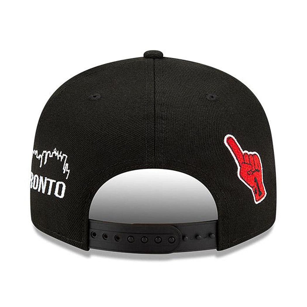 New Era Caps Toronto Raptors New Era NBA Champions Icon 9FIFTY Snapback Hat - Black