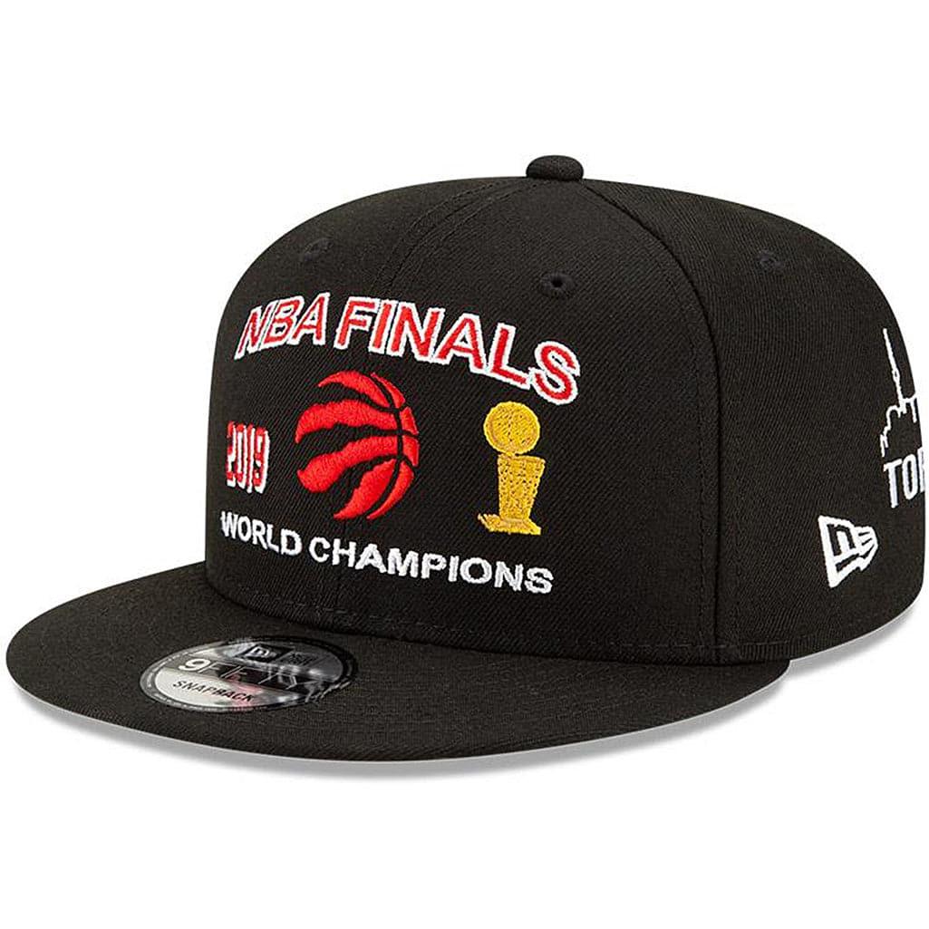 New Era Caps Toronto Raptors New Era NBA Champions Icon 9FIFTY Snapback Hat - Black
