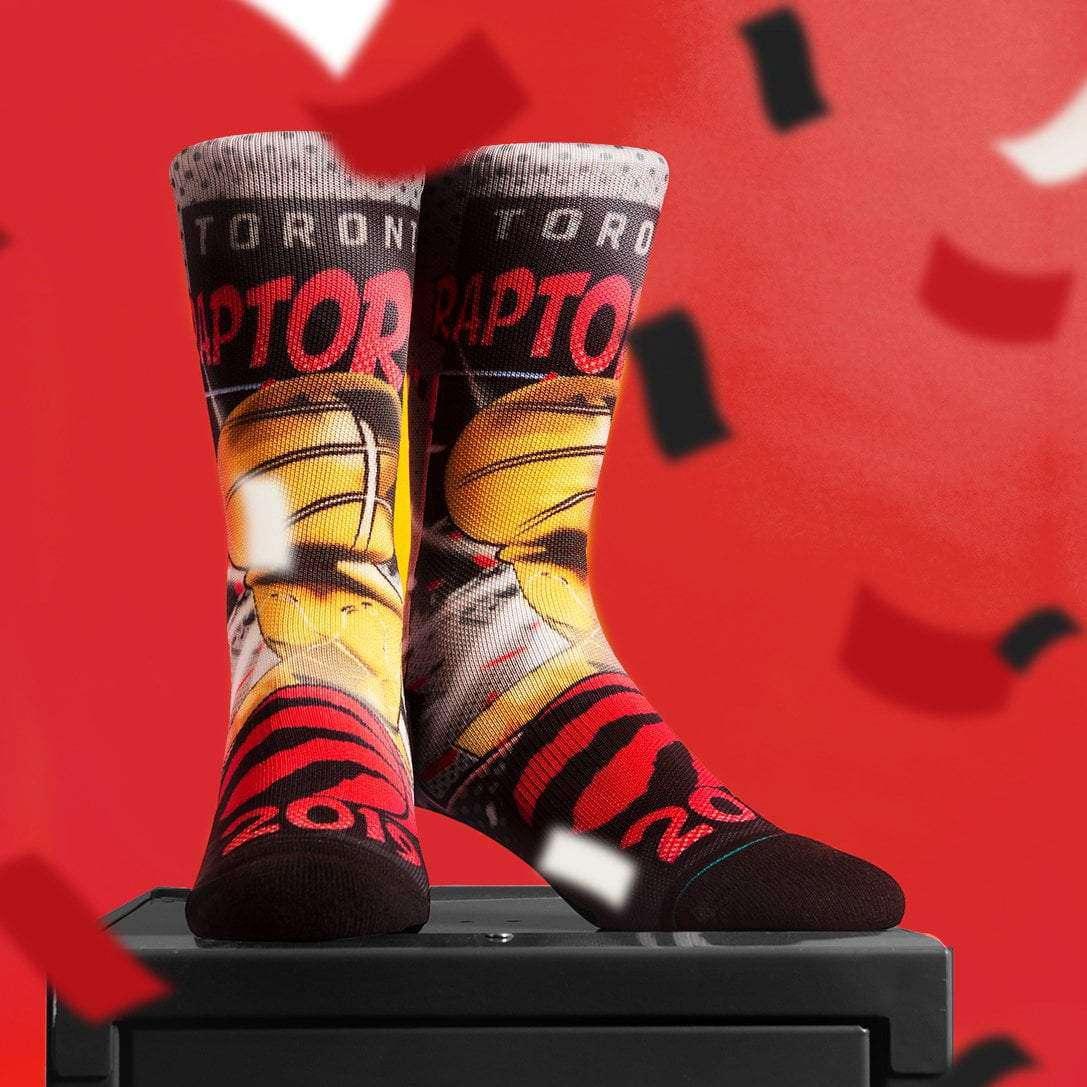 Stance Socks Large (9-12 US) Toronto Raptors Stance 2019 NBA Champions Crew Socks