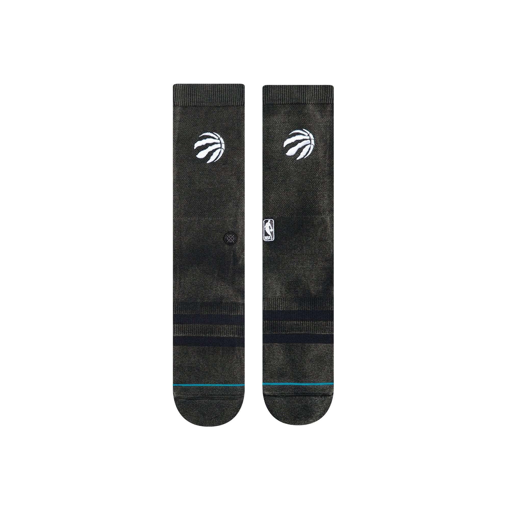 Stance Socks Toronto Raptors Stance NBA Blacktop Crew Socks - Black