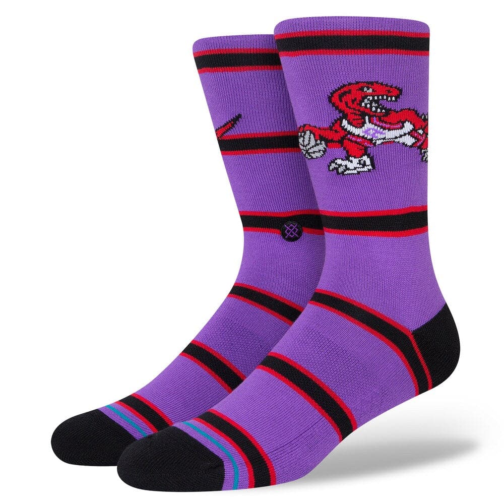 Stance Socks Large (9-12 US) Toronto Raptors Stance NBA HWC Team Classics Crew Socks - Purple