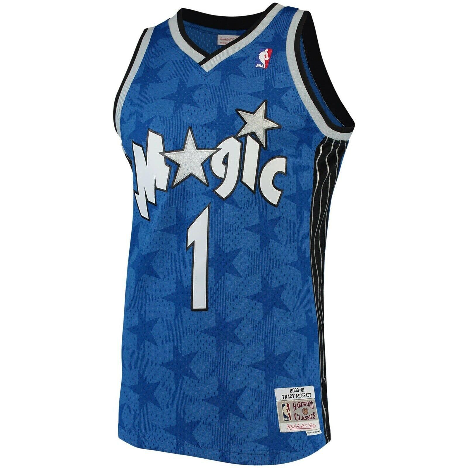 Mitchell And Ness Jerseys Tracy McGrady Orlando Magic Mitchell & Ness NBA 00-01 Away Swingman Jersey - Blue