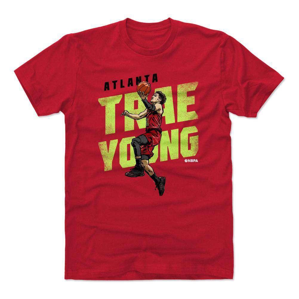 500 Level T-Shirts Trae Young Atlanta Hawks 500 Level NBA Lay Up T-Shirt - Red