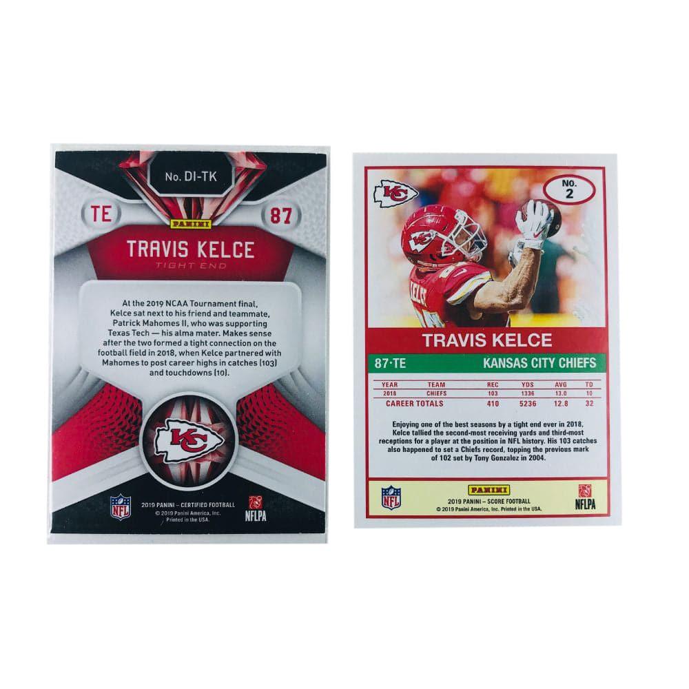 Panini Cards Travis Kelce Kansas City Chiefs Panini NFL 2 Card Mixed Set