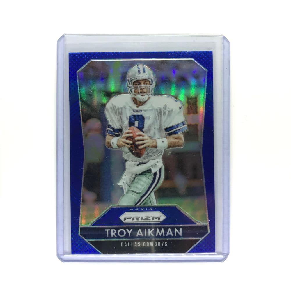 Panini Cards Troy Aikman Dallas Cowboys 2015 Panini Prizm Blue NFL Card