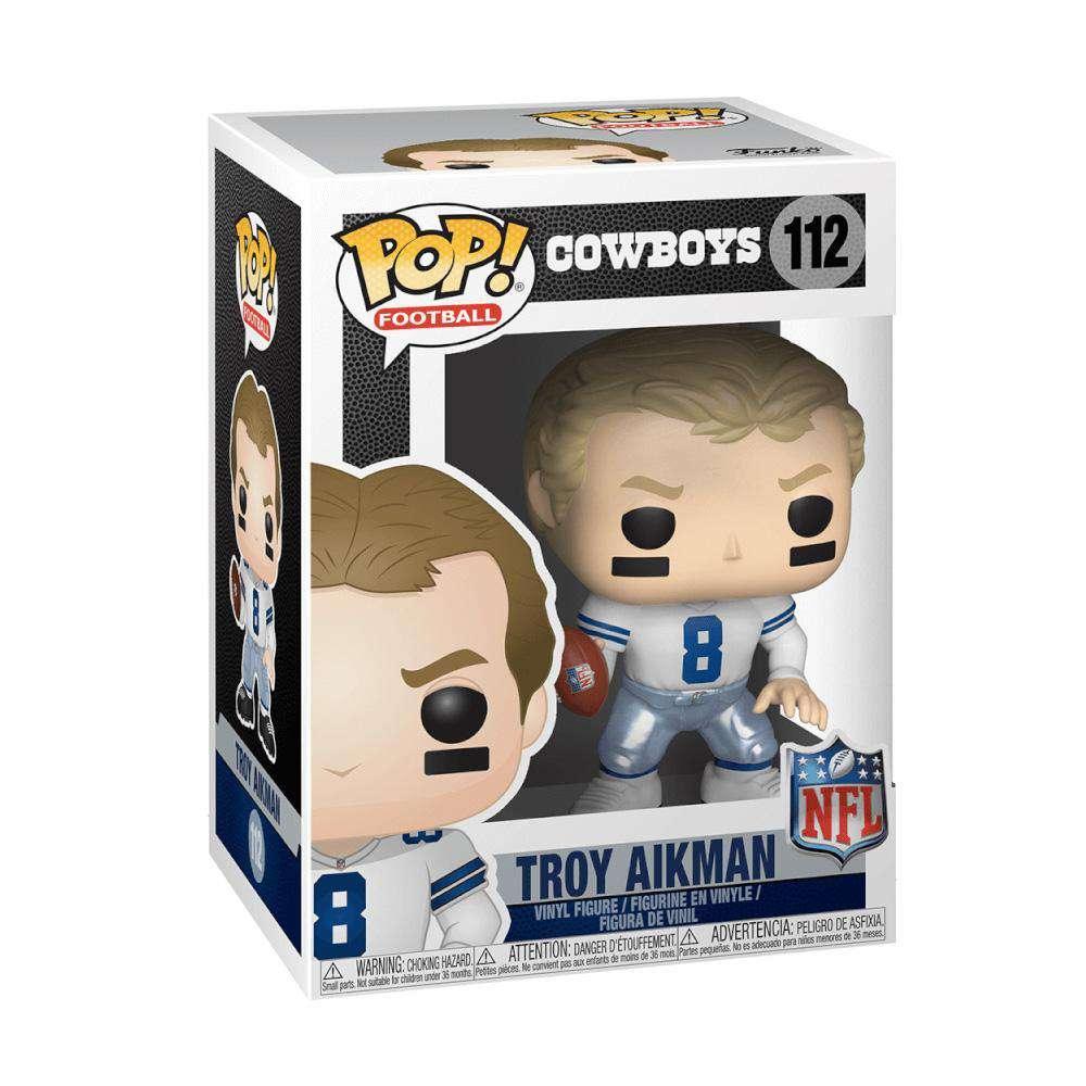 Funko Figures Troy Aikman Dallas Cowboys NFL Legends Funko Pop Vinyl 3.75" 112 Figure - White