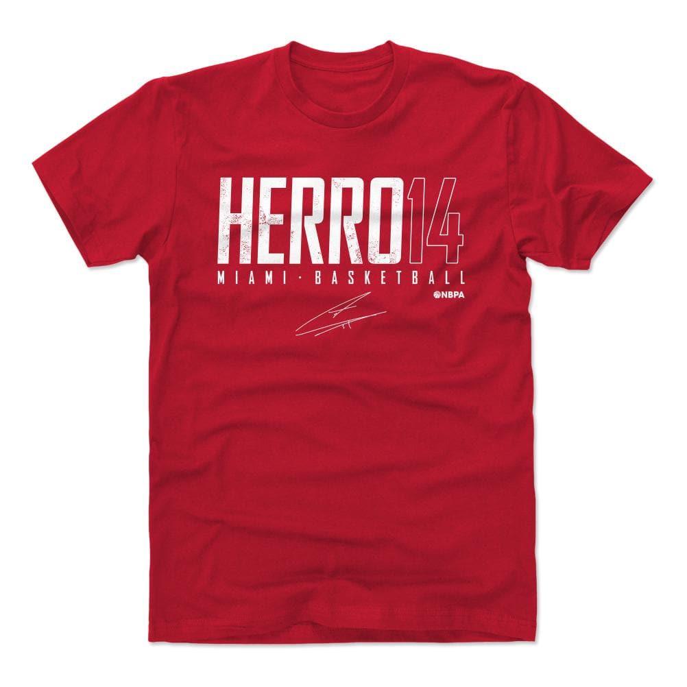 500 Level T-Shirts Tyler Herro Miami Heat Miami 500 Level NBA Elite T-Shirt - Red