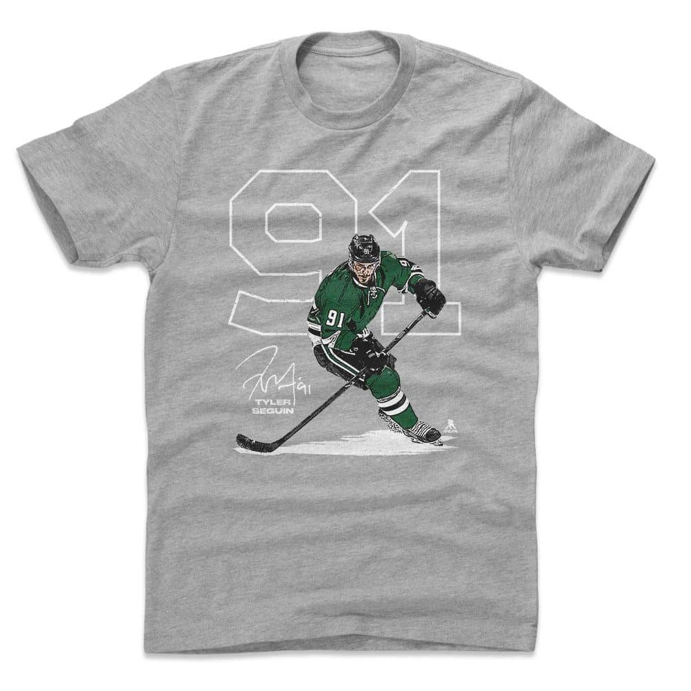 500 Level T-Shirts Tyler Seguin Dallas Stars 500 Level NHL Number T-Shirt - Gray
