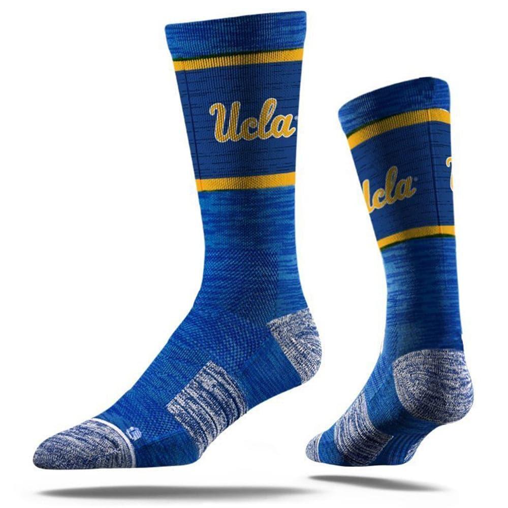 Strideline Socks M/L (8-12 US) UCLA Bruins Strideline NCAA Team Stripe Classic Crew Socks - Blue