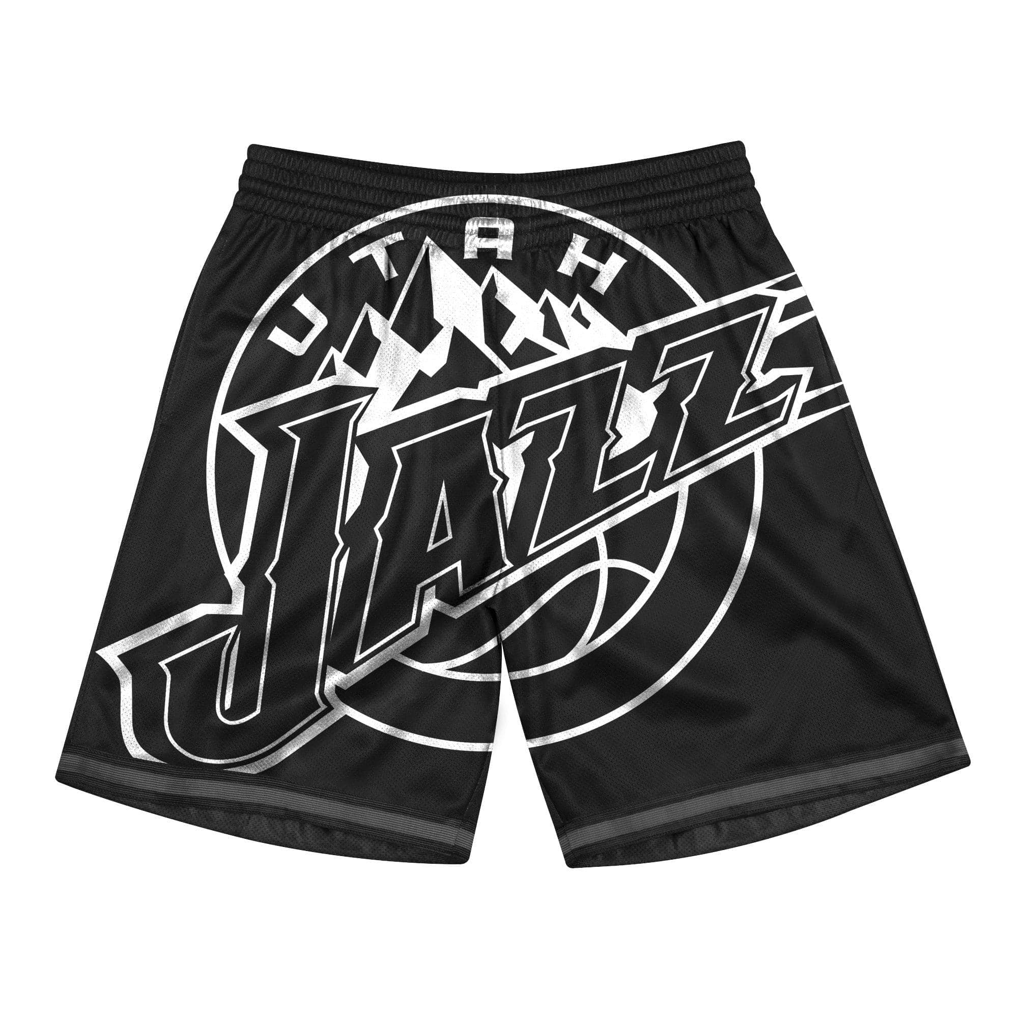 Mitchell And Ness Shorts Utah Jazz Mitchell & Ness NBA Big Face 3.0 Swingman Shorts - Black
