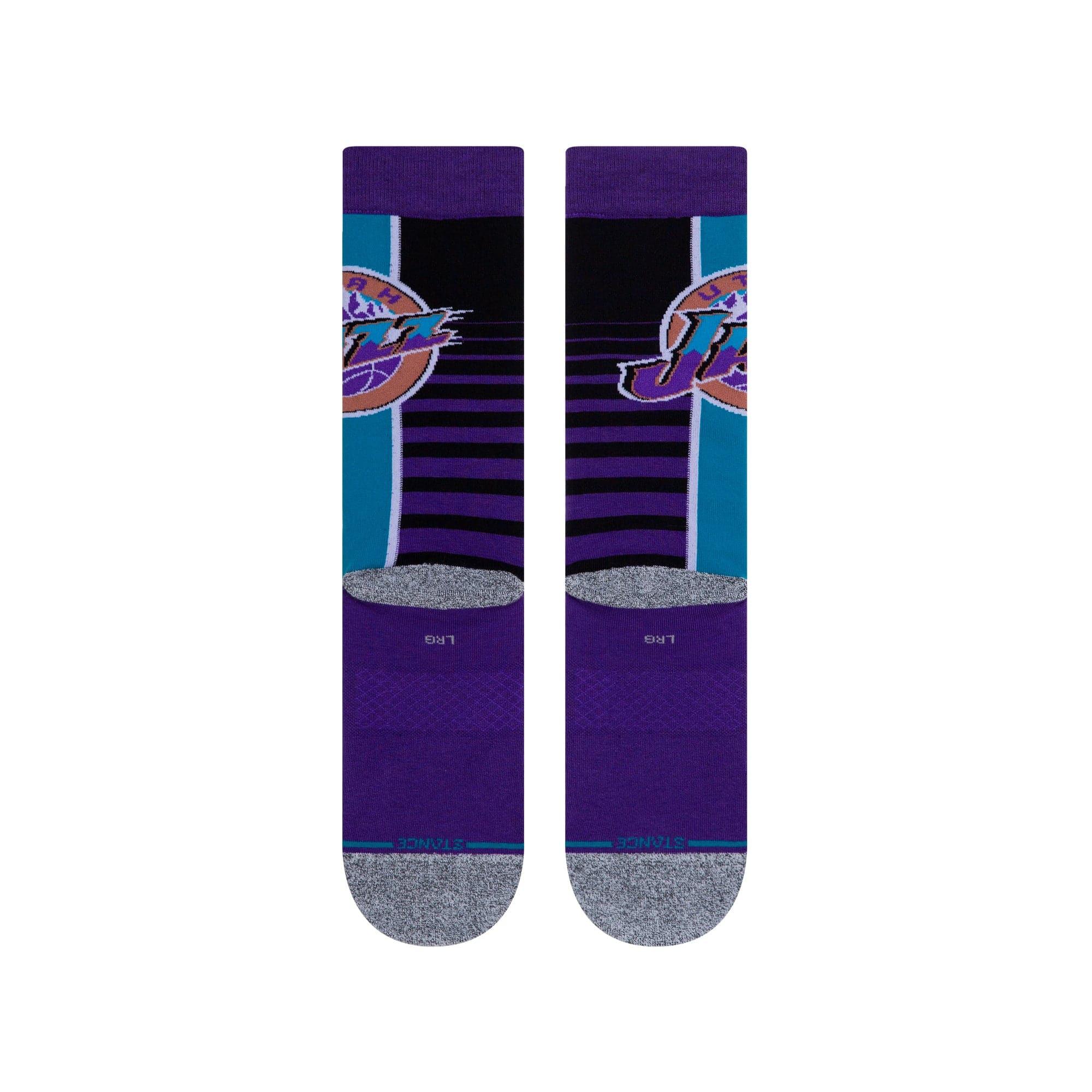 Stance Socks Utah Jazz Stance NBA HWC Retro Gradient Crew Socks - Purple