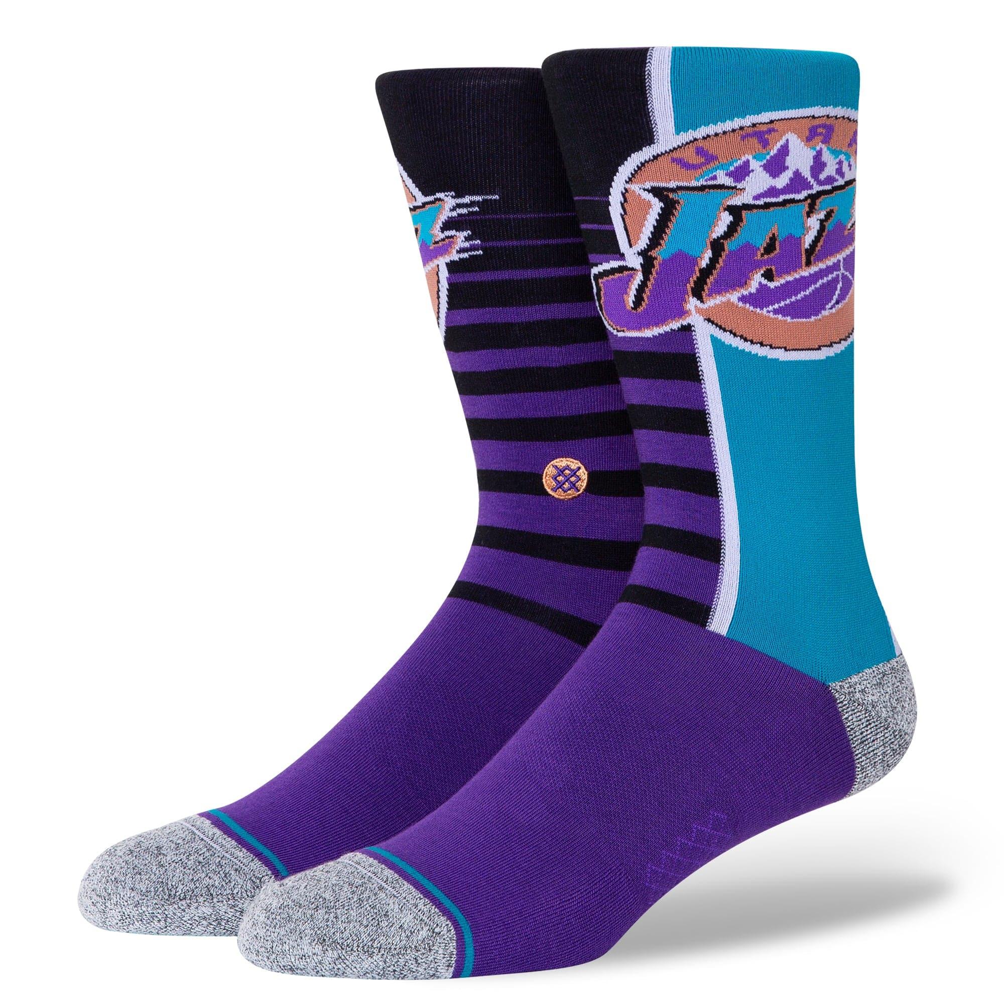 Stance Socks Utah Jazz Stance NBA HWC Retro Gradient Crew Socks - Purple