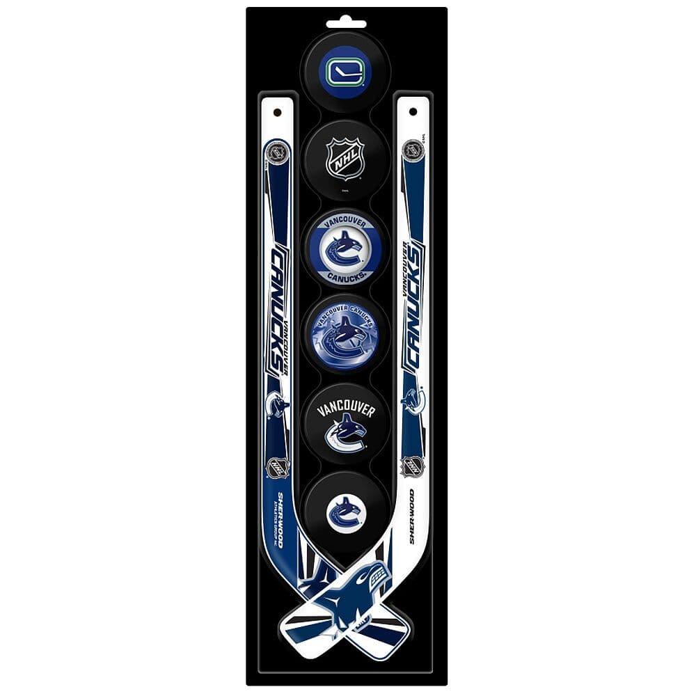 Inglasco Accessories Vancouver Canucks Inglasco NHL FaceOff 8-Pack Mini Hockey Set