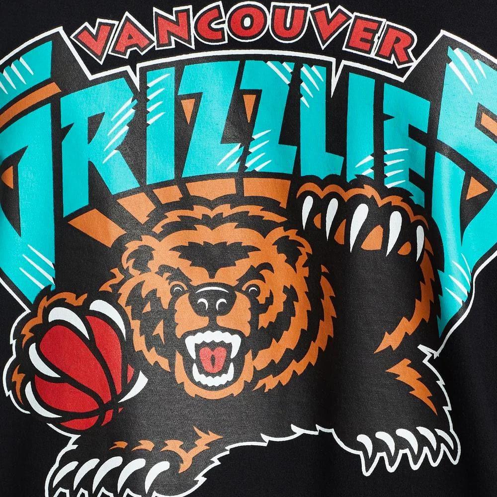 Mitchell And Ness T-Shirts Vancouver Grizzlies Mitchell & Ness NBA Retro Repeat T-Shirt - Black