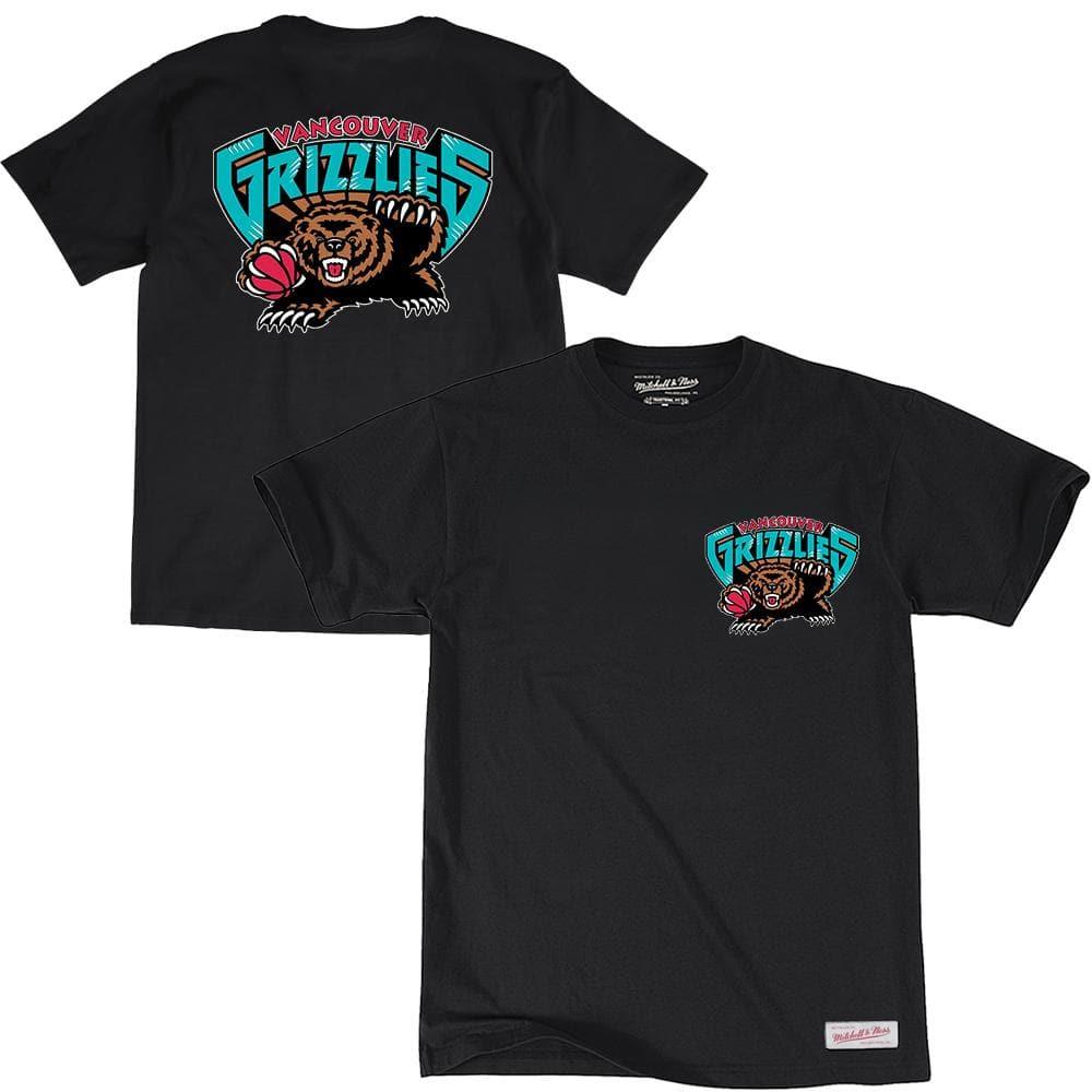 Mitchell And Ness T-Shirts Vancouver Grizzlies Mitchell & Ness NBA Retro Repeat T-Shirt - Black