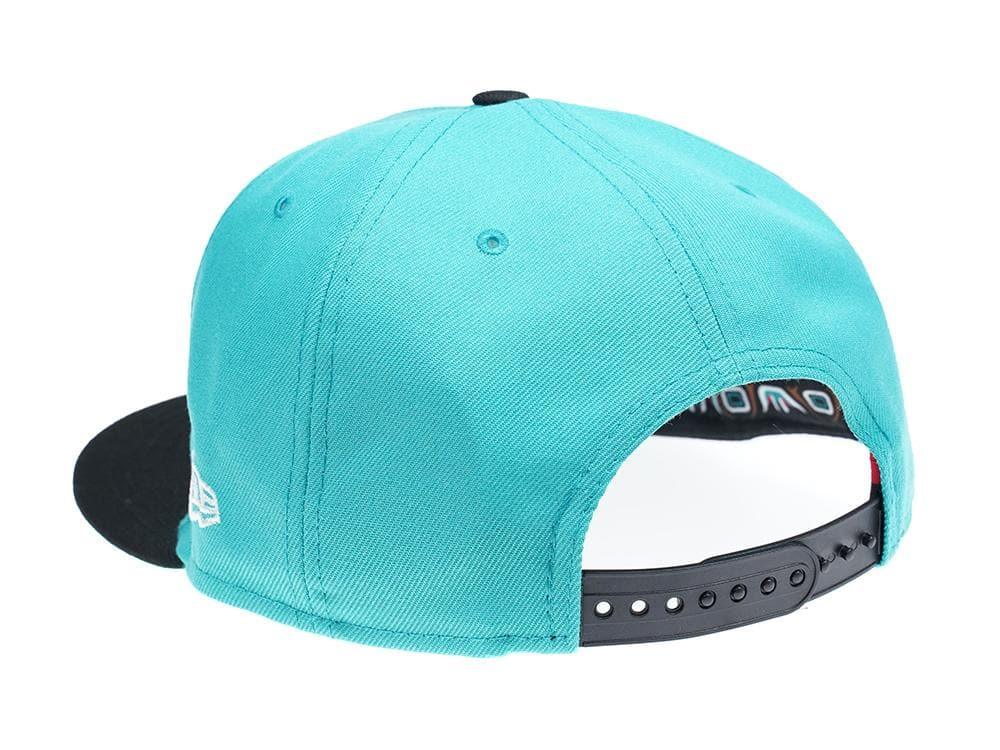New Era Caps Vancouver Grizzlies New Era NBA Hardwood Classics Wordmark 9FIFTY Snapback Hat - Teal