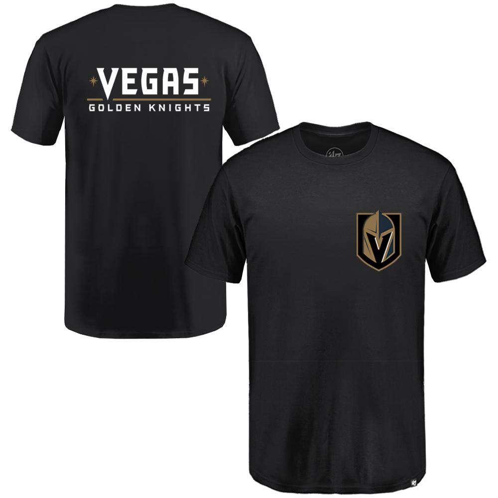 47 Brand T-Shirts Vegas Golden Knights '47 NHL Backer T-Shirt - Black