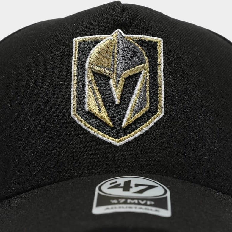 47 Brand Caps Vegas Golden Knights ‘47 NHL Team MVP DT Pinch Curve Snapback Hat - Black