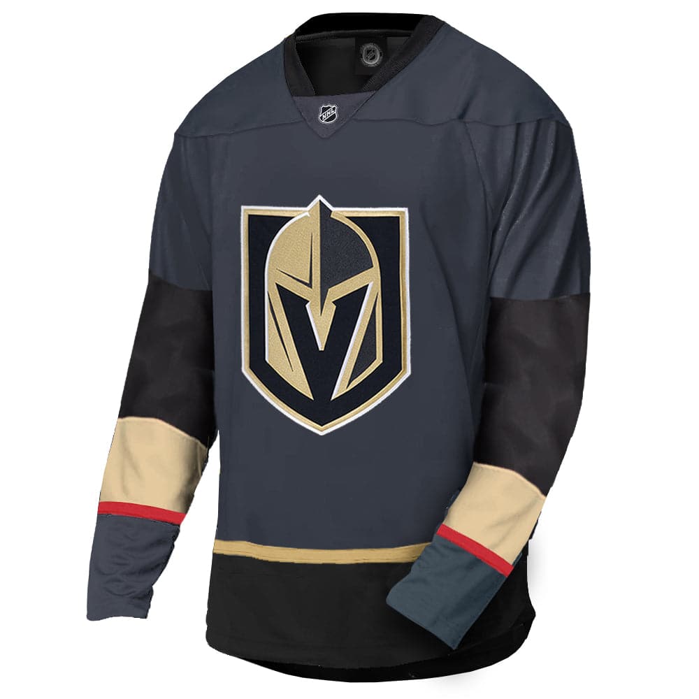 Majestic Athletic Jerseys Vegas Golden Knights Majestic NHL Fan Replica Jersey - Grey/Black