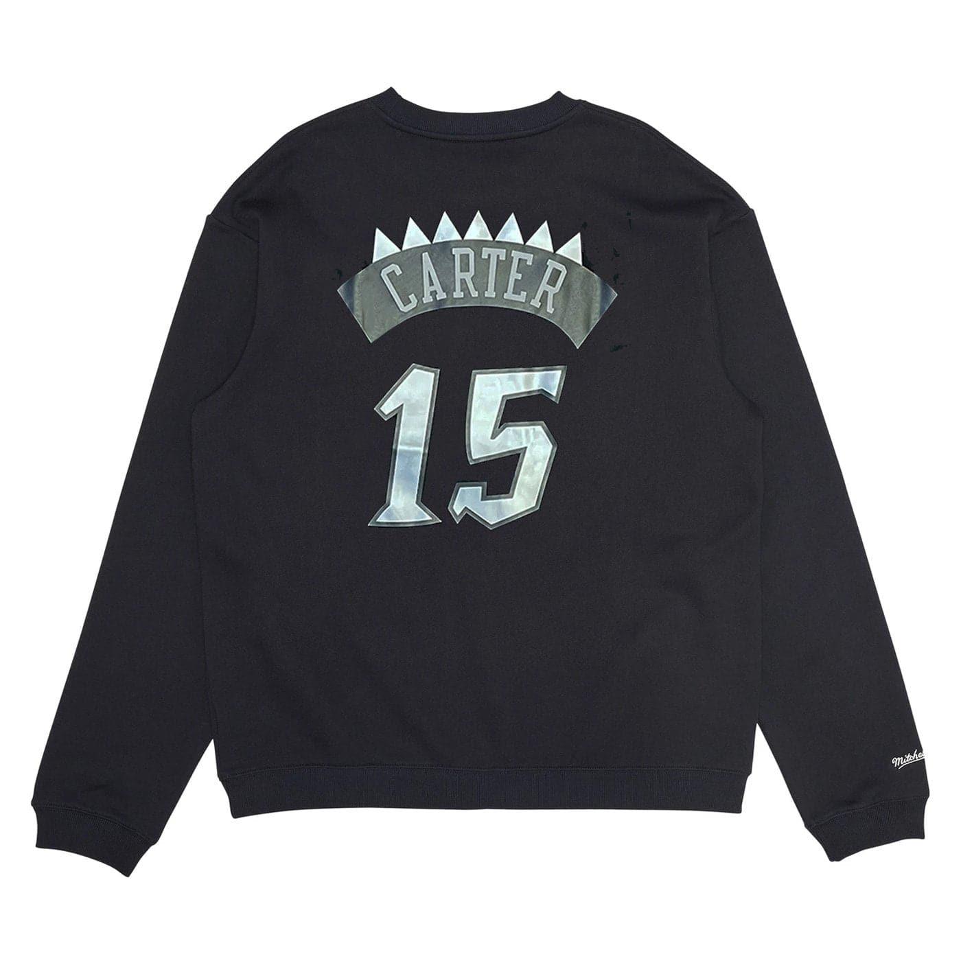Mitchell And Ness Jumpers Vince Carter Toronto Raptors Mitchell & Ness NBA Player Crew Jumper - Black