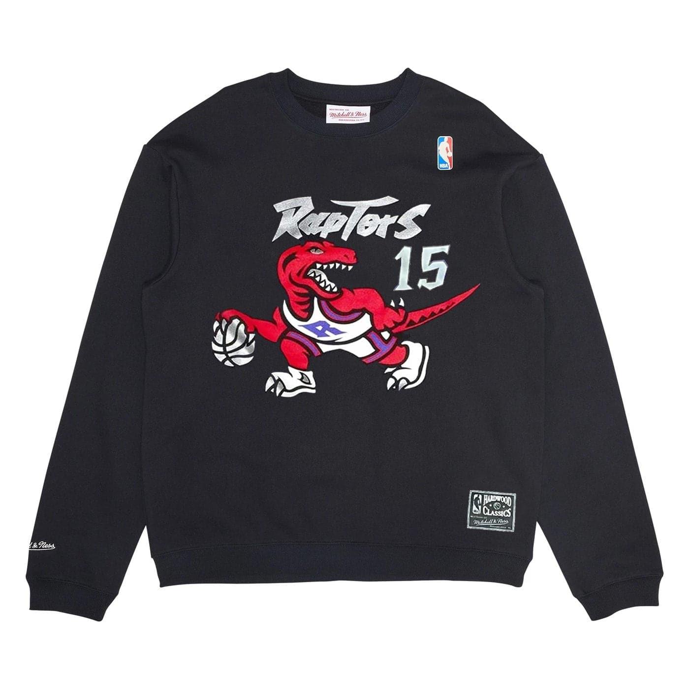 Mitchell And Ness Jumpers Vince Carter Toronto Raptors Mitchell & Ness NBA Player Crew Jumper - Black