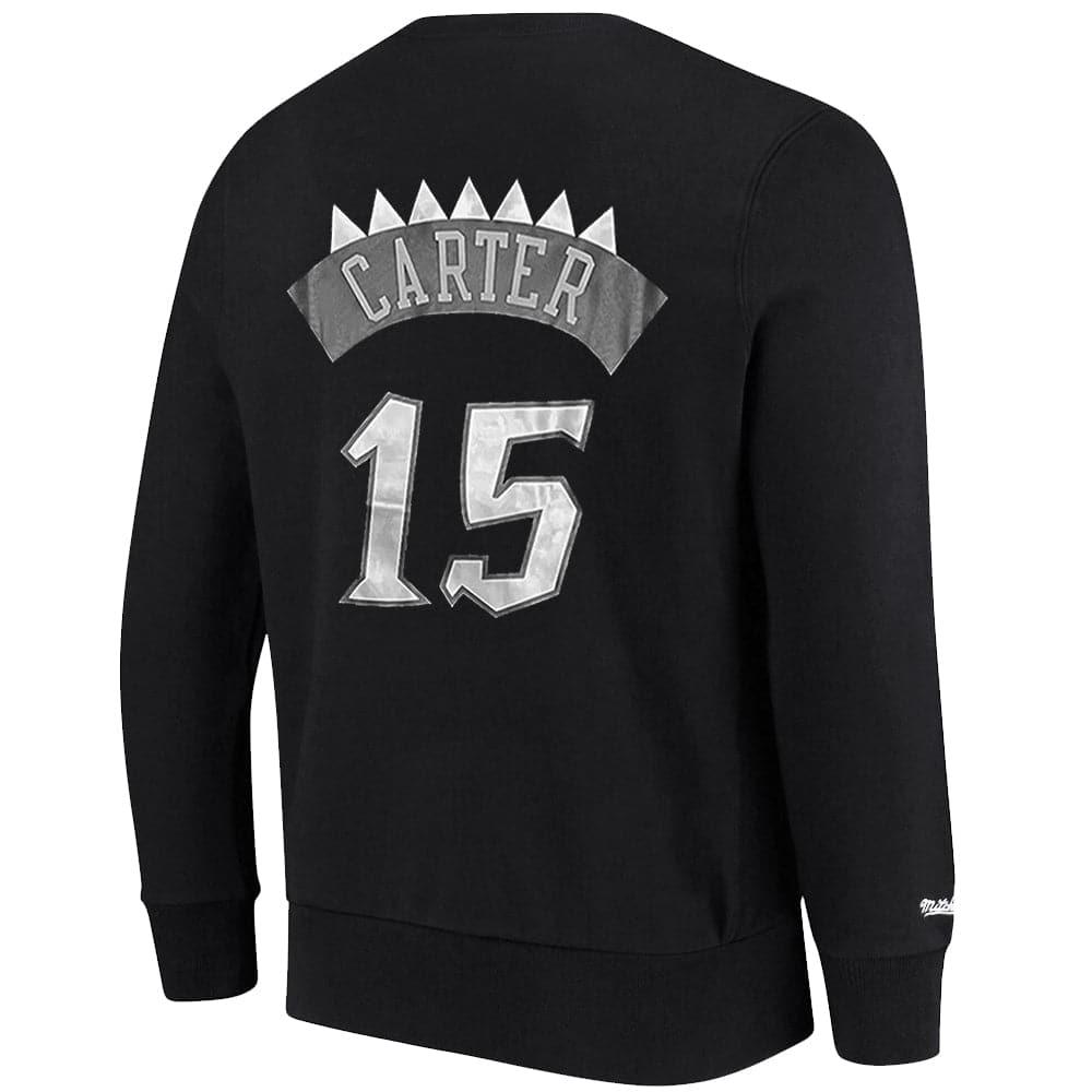 Mitchell And Ness Jumpers Vince Carter Toronto Raptors Mitchell & Ness NBA Player Crew Jumper - Black