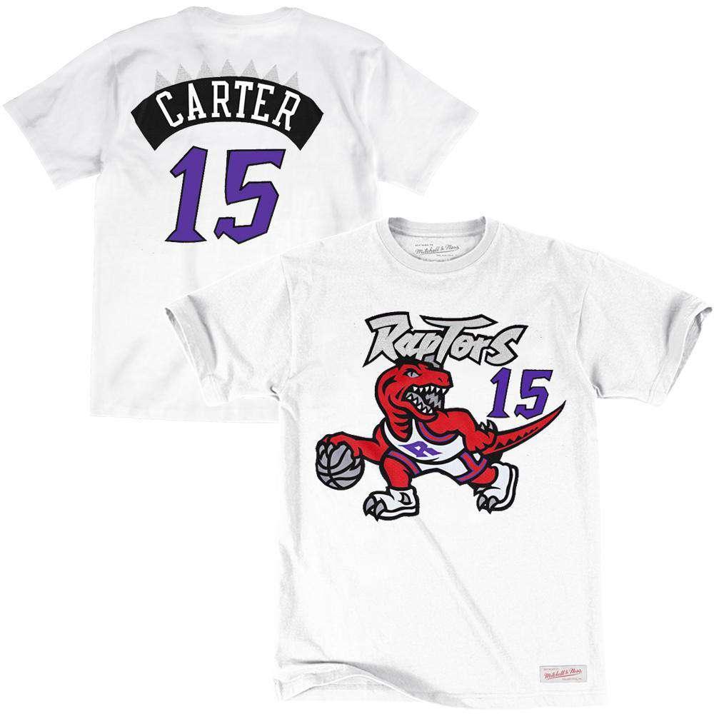Mitchell And Ness T-Shirts Vince Carter Toronto Raptors Mitchell & Ness NBA Player T-Shirt - White