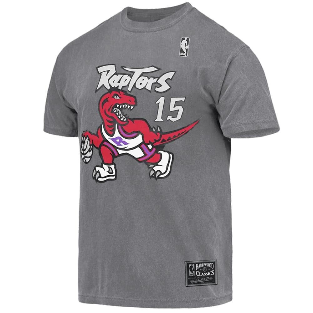 Mitchell And Ness T-Shirts Vince Carter Toronto Raptors Mitchell & Ness NBA Player Vintage T-Shirt - Gunmetal