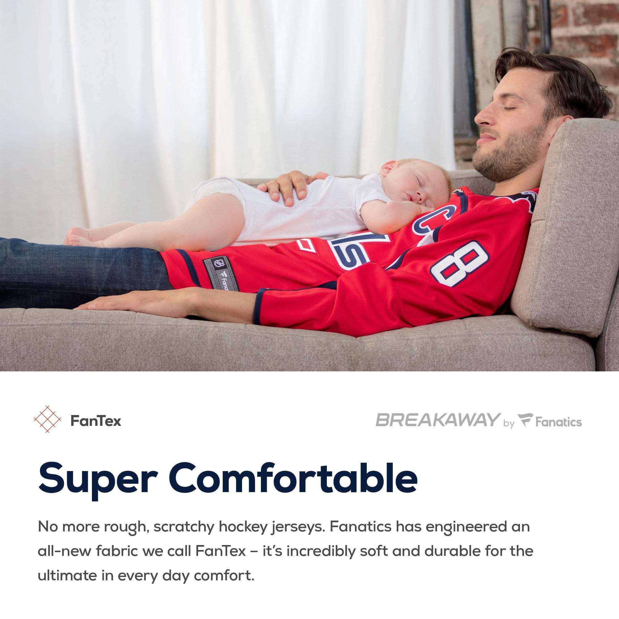 NHL Branded Jerseys Washington Capitals NHL Breakaway Replica Jersey - Red