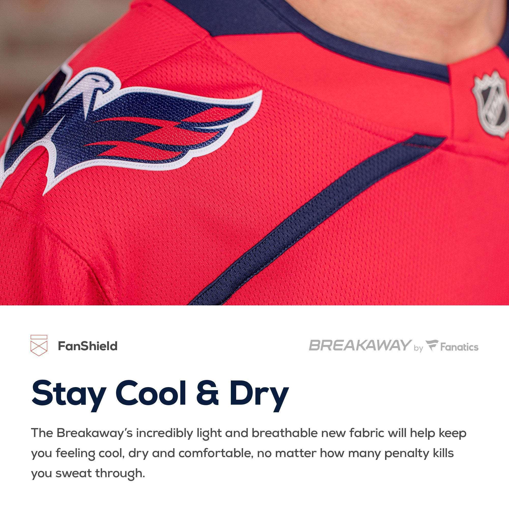 NHL Branded Jerseys Washington Capitals NHL Breakaway Replica Jersey - Red