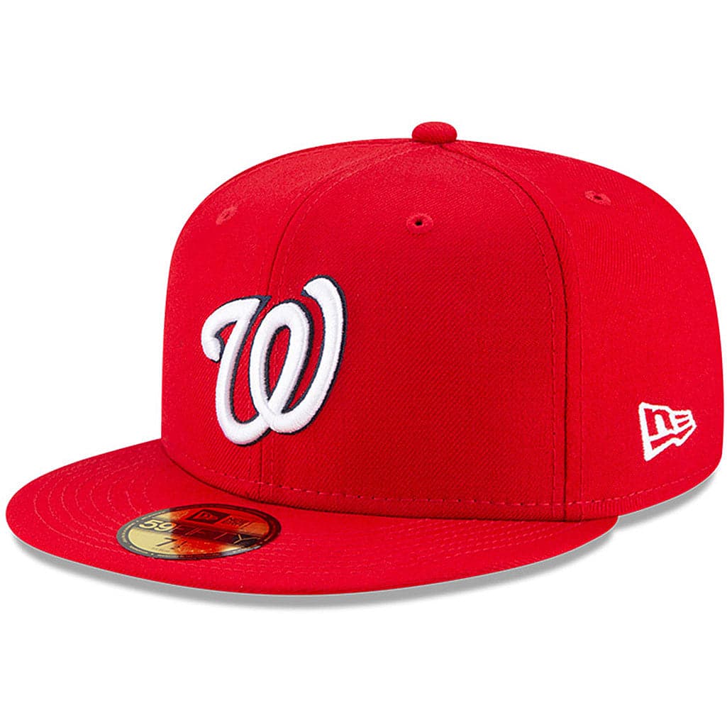New Era Caps Washington Nationals New Era MLB Champions Patch 59FIFTY Fitted Hat - Red