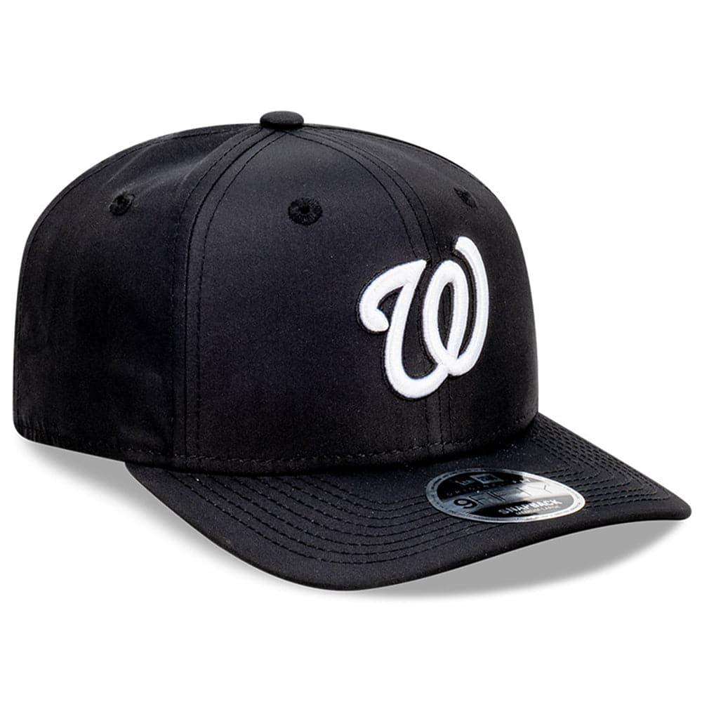 New Era Caps Washington Nationals New Era MLB Team Prolight 9FIFTY OF Pre-Curved Snapback Hat - Black