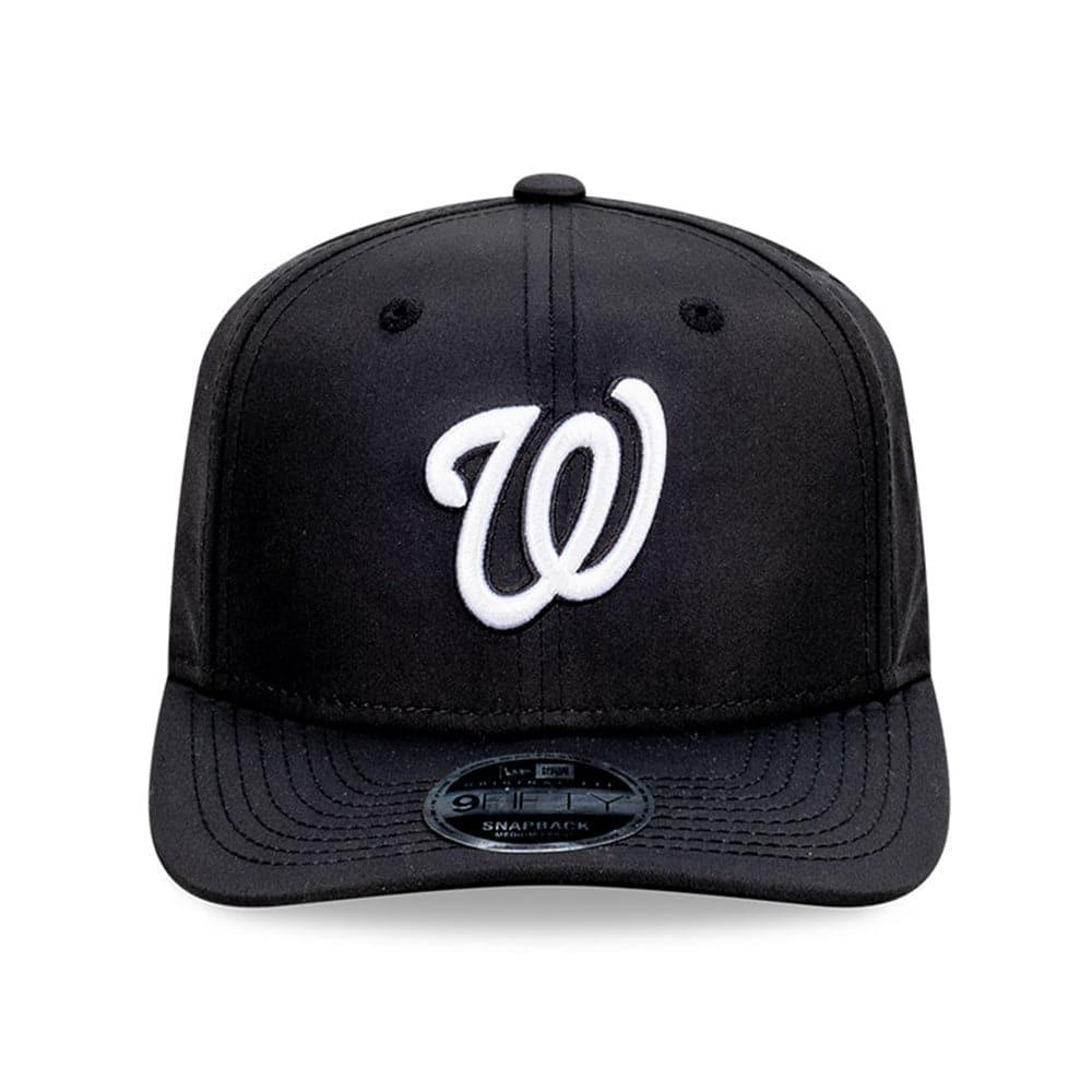New Era Caps Washington Nationals New Era MLB Team Prolight 9FIFTY OF Pre-Curved Snapback Hat - Black