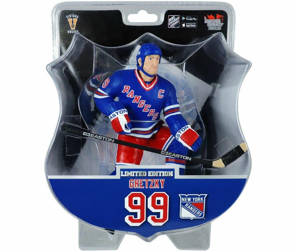 Imports Dragon Figures Wayne Gretzky New York Rangers Imports Dragon NHL 6" Figure - Blue